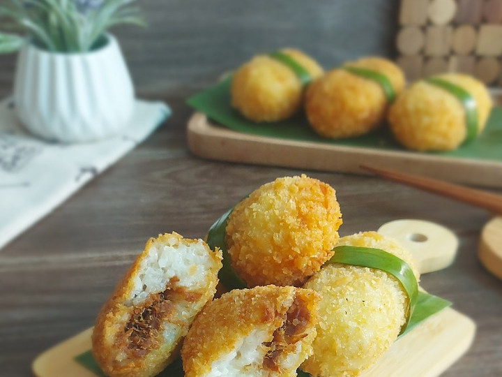 Bagaimana Menyiapkan Lemper goreng abon Wajib Dicoba