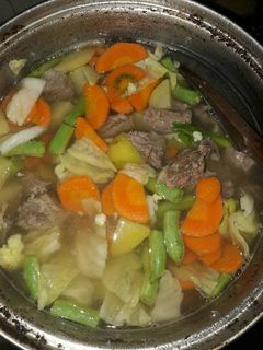 Foto resep Sup Daging Pelangi