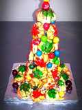 Árbol navideño comestible - Croquembouche