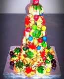 Árbol navideño comestible - Croquembouche