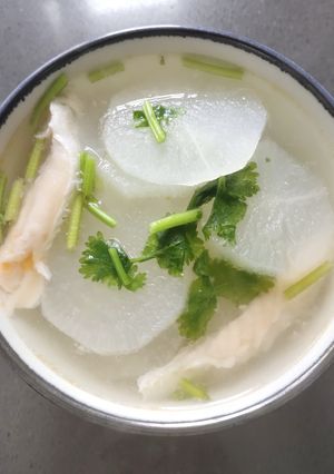 A picture of Radish Soup.