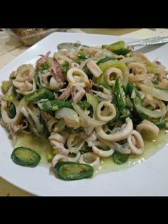 Foto resep Tumis Cumi Asin Cabe Hijau