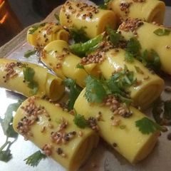 A picture of Gujarati Khandvi.