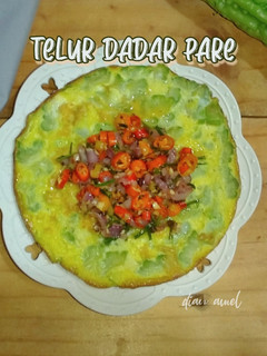 Foto resep Telur Dadar Pare Sambal Matah