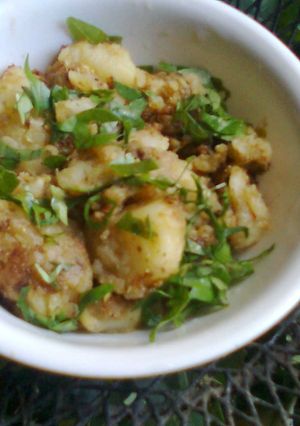 A picture of Jeera Aloo.