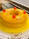 “Pastel de mantequilla con jarabe de naranja”(“Butter cake with orange syrup”)