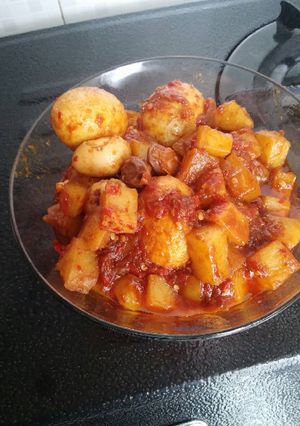Foto resep Kentang telor puyuh d cabein