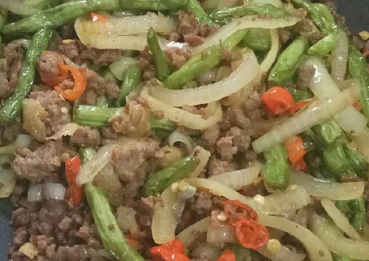 Resep Tumis buncis daging, Enak Banget
