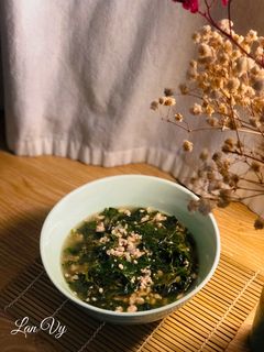 Hình của món Canh rau ngót Nhật thịt bằm.