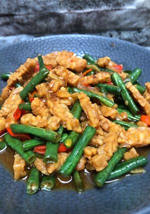 Foto resep Tumis Tempe Kacang Panjang