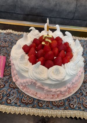 عکسی از دستور تزئین کیک تولد