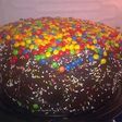 Torta tricolor de cumpleaños