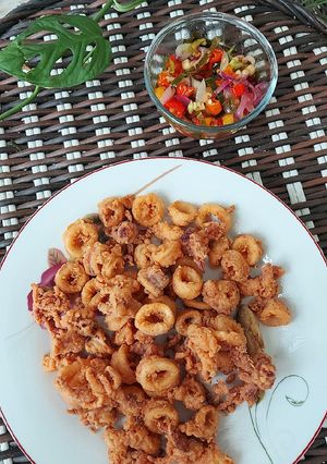 Foto resep Cumi goreng tepung