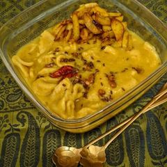 Dal Dhookli/ Dal Pitha With Aloo Bhujia In Bihari Style/ Desi Wheat flour Pasta In Lentils Soup 🙌✨️ A picture of Dal Dhookli/ Dal Pitha With Aloo Bhujia In Bihari Style/ Desi Wheat flour Pasta In Lentils Soup 🙌✨️.