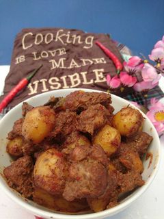 Foto resep Rendang daging kentang