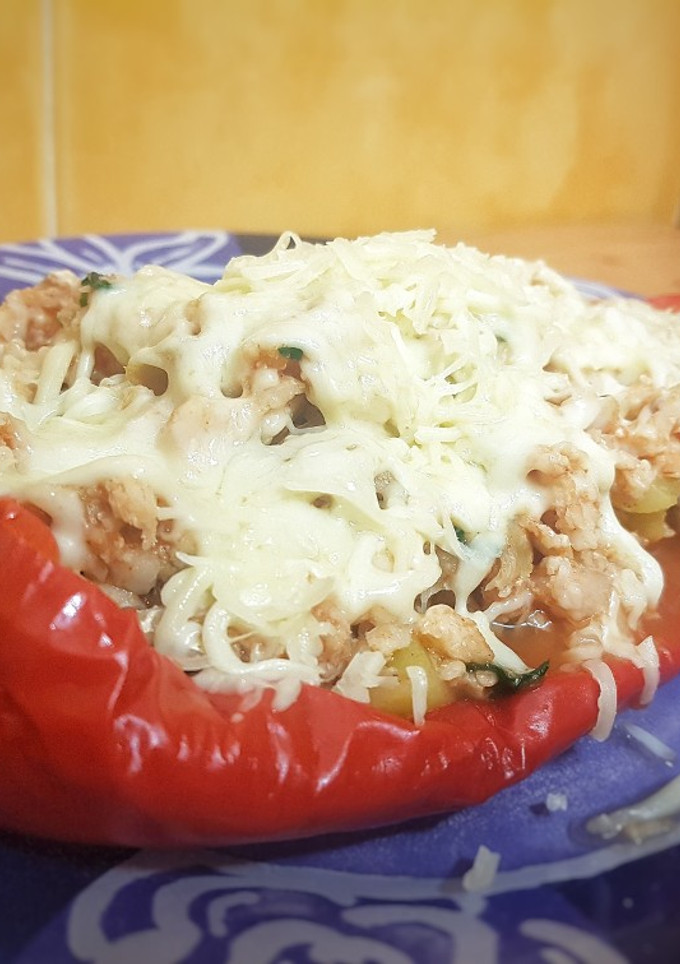 Una foto de Pimiento relleno de merluza
