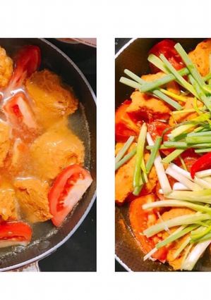 Hình của món Chả cá thác lác nấu cà cần, hành lá. Nấu phớt.