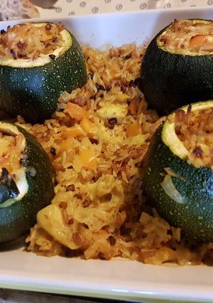 Une photo de Courgettes farcies