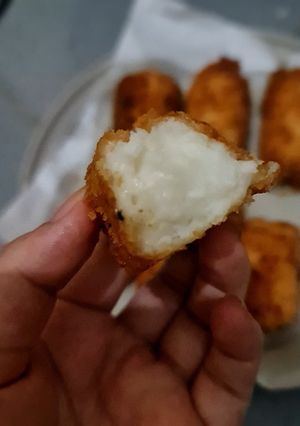 Hình của món Bánh sữa tươi chiên.