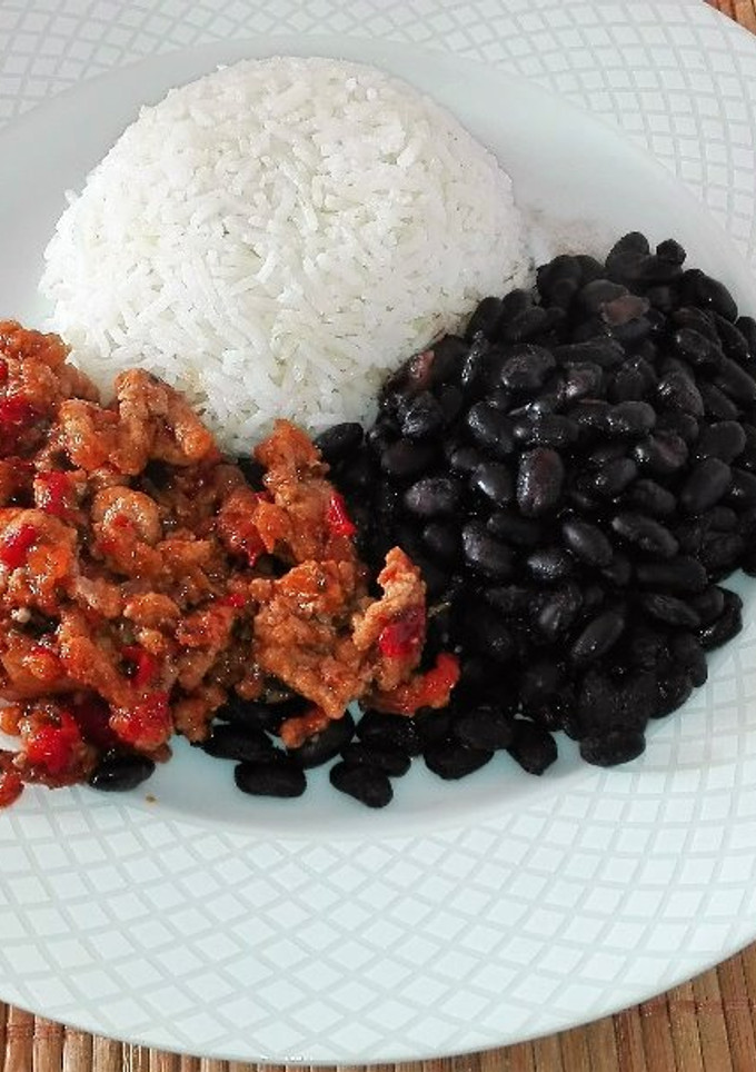 Una foto de Caraotas negras