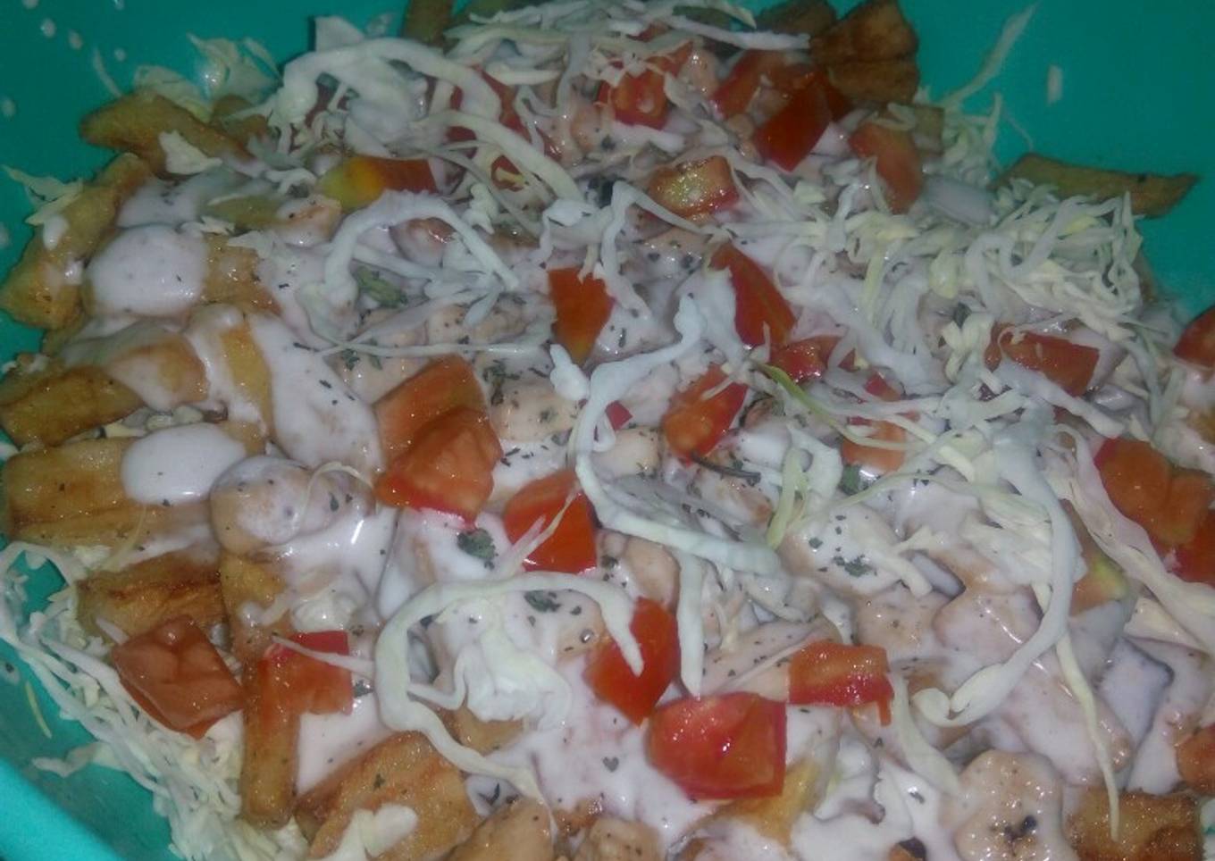 Recipe of Homemade Potato chicken mayo salad