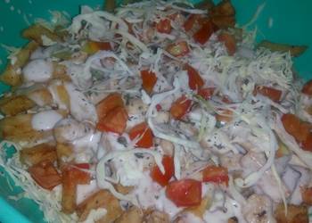 The New Way Cooking Recipe Potato chicken mayo salad Delicious Perfect