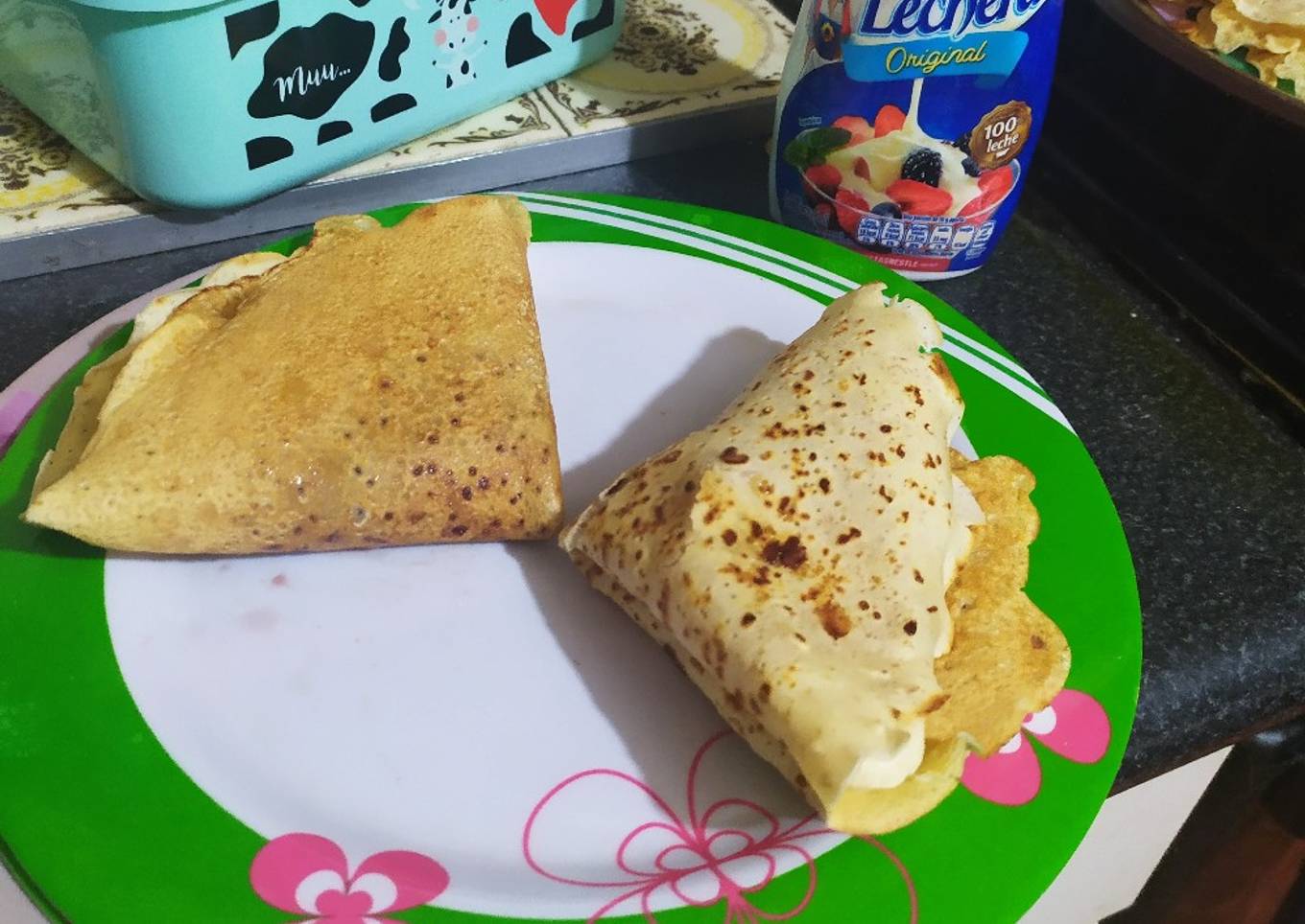 Crepas dulces o saladas de la marca tres estrellas ✨