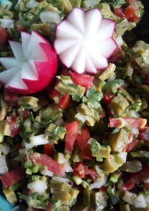 A picture of Cactus Salad 'Pico de Gallo'.