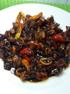Foto resep Tumis cumi asin bumbu kecap