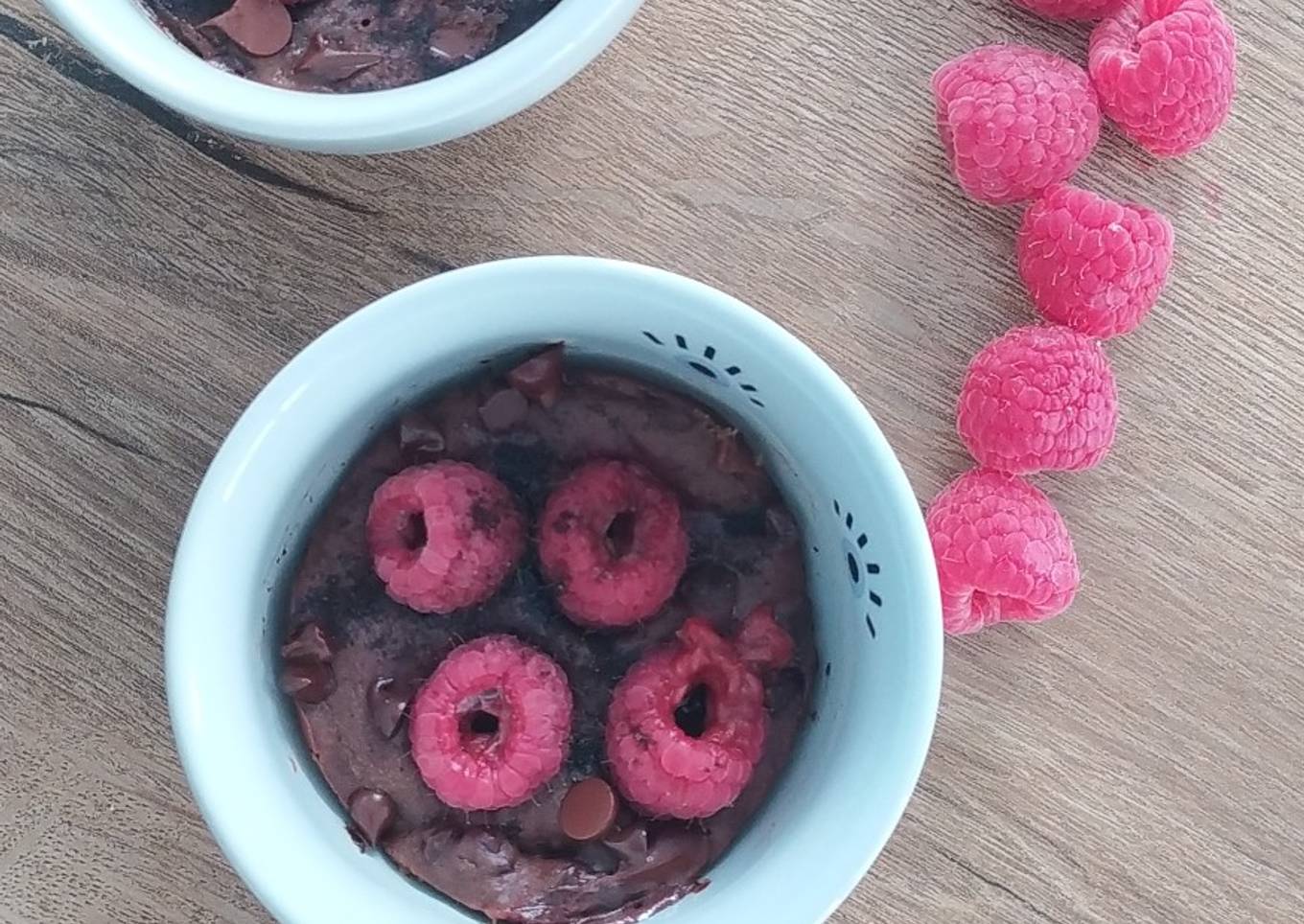 Mug Cake chocolat framboise