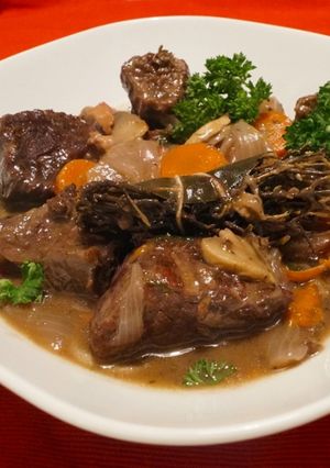 A picture of Easy and Quick Beef Bourguignon.