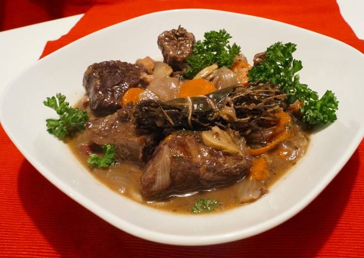 Recette Des Boeuf Bourguignon facile et rapide