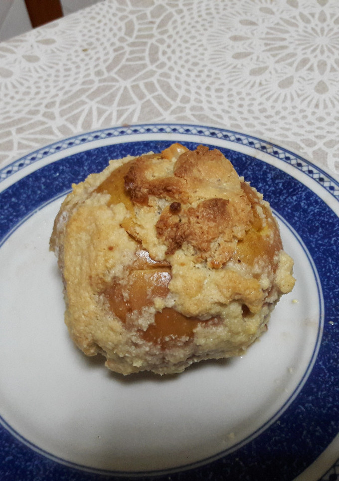 Una foto de Manzanas asadas rebozadas sin gluten y veganas🍎