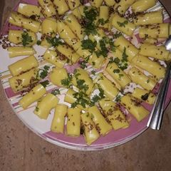 A picture of Gujarati khandvi.