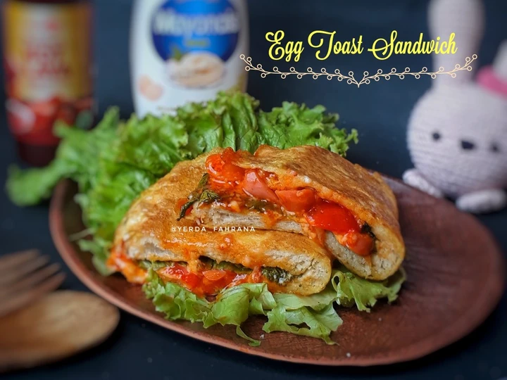 Langkah Mudah untuk Membikin Resep Egg Toast Sandwich 예르다 🥪 yang Uenak Anti Ribet, Lezat Sekali