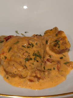 A picture of Chicken with Sun Dried Tomato Cream Sauce.