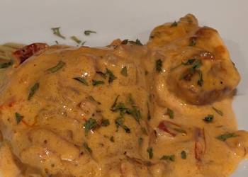 Easy Making Recipe Chicken with Sun Dried Tomato Cream Sauce Yummy