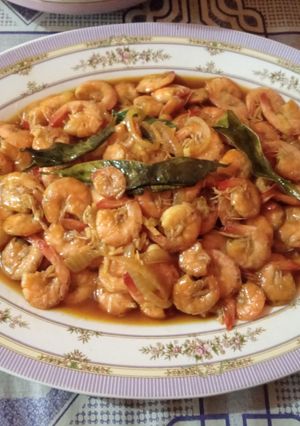 Foto resep Udang tumis mentega
