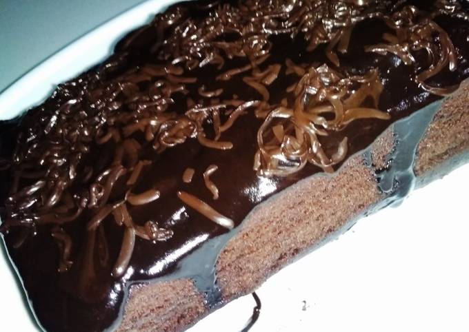 Brownies kukus meleleh serba 6 sendok