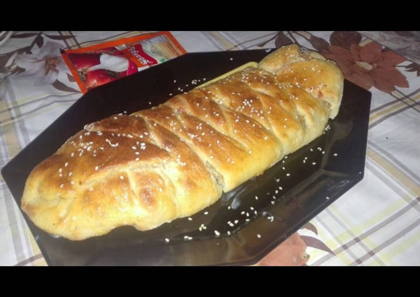 Creamy chicken bread