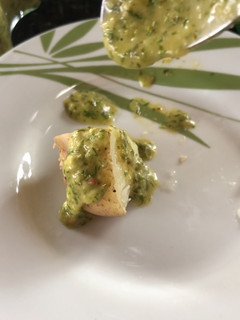 Una foto de Ají de cilantro