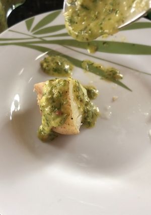 Una foto de Ají de cilantro