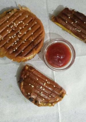 A picture of Grilled Potato Burger.