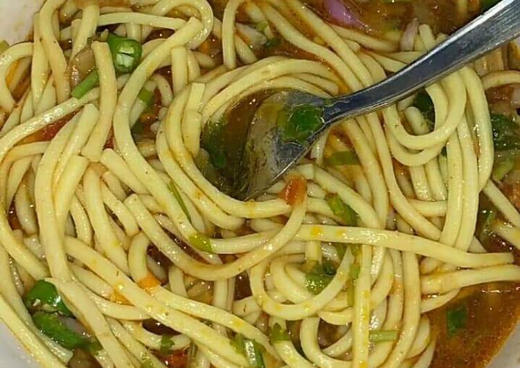 Recipe of Homemade Soupy noodles