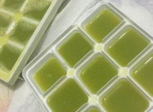 Foto de Sumo Detox em cubos de gelo