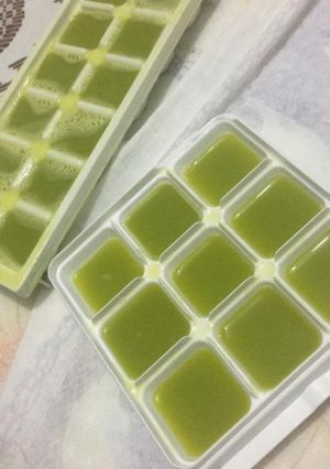 Foto de Sumo Detox em cubos de gelo