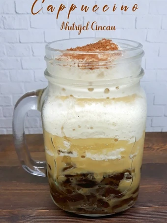 Langkah Gampang Membuat Resep Es Cappuccino Nutrijel Cincau #bandungrecook2_marletaalwi yang Sempurna Anti Ribet, Lezat Sekali
