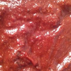A picture of BBQ sauce, basic but kickin.