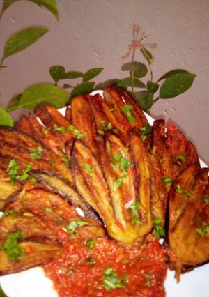 صورة لوصفة باذنجان متبل بلمسة عصرية