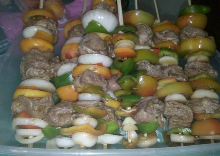 Pork kebabs